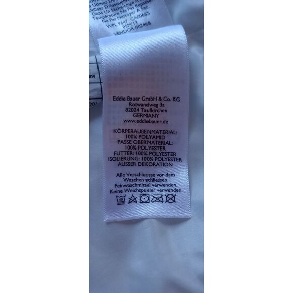 Eddie Bauer Women's Size Medium White & Black Paid Puffer Vest - Picture 6 of 11